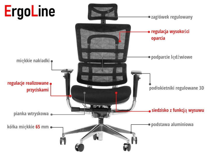 Fotel biurowy ERGONEW: Ergonomia, komfort, funkcjonalność i styl